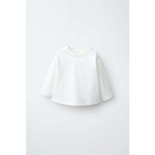 PLAIN T-SHIRT - Ecru | ZARA United States