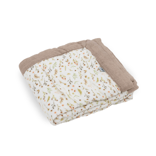 Floral Field Baby Quilt | Organic Cotton Muslin Blankets | Little Unicorn USA