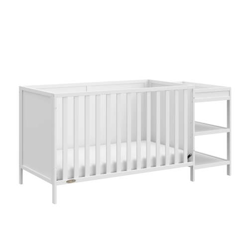 Graco Theo 5-in-1 Convertible Baby Crib and Changer, White