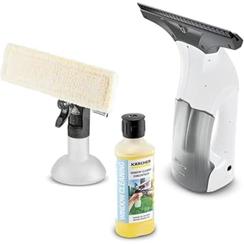 Kärcher Electric Window Vacuum WV 1 Plus, Ideal for Showers, Mirrors, Glass