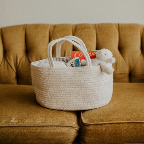 Nursery Storage & Organization | Rope Diaper Caddy | Parker Baby Co.