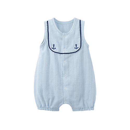 pureborn Baby Boys Girls Nautical Romper One-Piece Beach Outfit Summer Clothes 0-24 Months