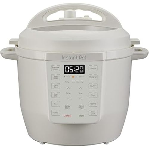 Instant Pot 6QT RIO 7-in-1 Multi-Cooker, Pressure Cooker, Slow cook, Sauté, Steam, Rice Maker, Yogurt, & Warmer, Sea Salt, 6 Quarts