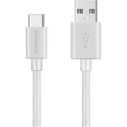 MaGeek USB C Cable 10 ft, [10 feet] Super Long Type C Charger Premium USB Cable, Fast Charging Cord for Samsung Galaxy S24,S23,S22,S21,A90,A80,A70,A53, Note 20, Moto G, Google, and More (White)