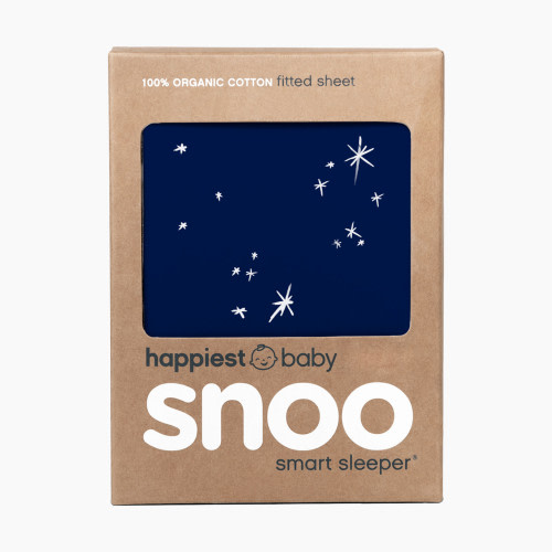 Happiest Baby 100% Organic Cotton SNOO Baby Bassinet Fitted Sheet - Midnight Galaxy