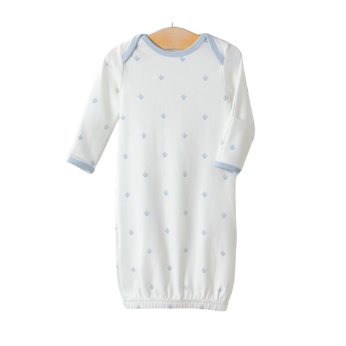 Fleur De Bleu Organic Cotton Newborn Gown