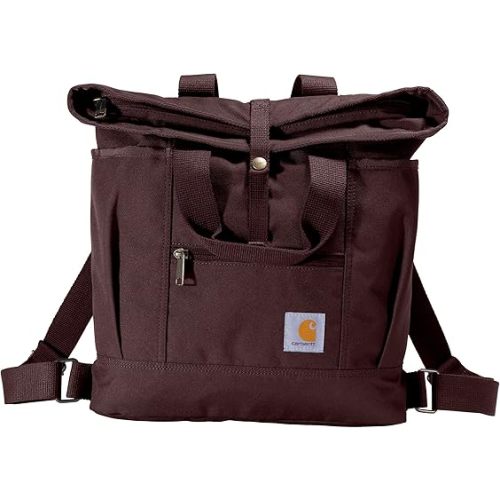 Carhartt, Durable Bag with Adjustable Straps and Laptop Sleeve, Convertible Backpack Tote (Port), One Size