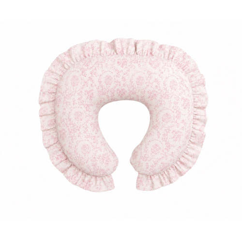 Pink Chinoiserie Ruffle Nursing Pillow Cover
