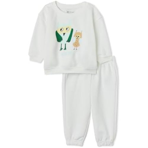 Amazon Essentials x Sofia Grainge Unisex Toddlers and Babies' Sweatshirt & Sweatpant Set