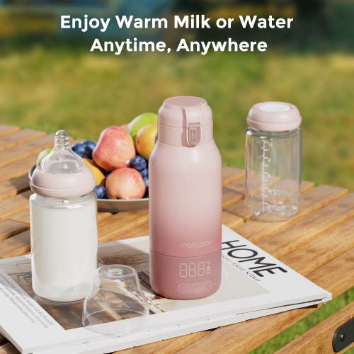 Momcozy Portable Bottle Warmer, 17oz Travel Milk Warmer with Dual Heating Modes