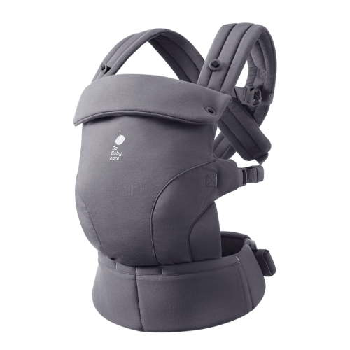 Bc Babycare CocoonGo Breathable Gray Baby Carrier for Newborn Toddler (7-44 lbs)Ergonomic,Hip Support,Compact Foldable, Gray