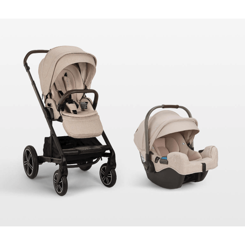 Nuna ® PIPA ™ rx Biscotti Brown Reclining Baby Car Seat + MIXX ™ next Stroller Travel System