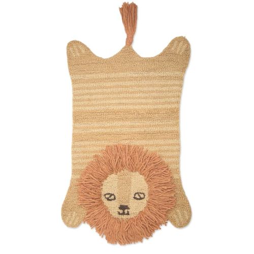 Crane Baby 23" x 36" Hand-Tufted Wool Animal Shape Rug - Lion