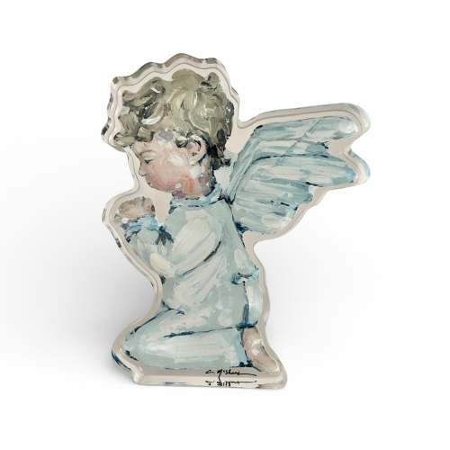 Chelsea McShane - Tiny Wings III Angel Acrylic Tabletop Art