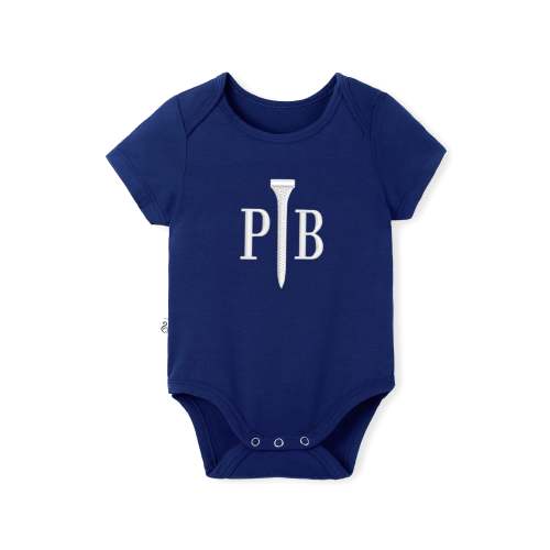 Custom Monogram Golf Bamboo Baby Bodysuit Bodysuit