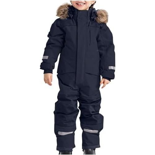 Snow Suit for Kids Winter Outdoor One Piece Ski Suit Waterproof Warm Snowsuit Toddler Baby Boys Girls Clothing