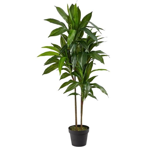 Nearly Natural 48 in Artificial Dracaena Real Touch Plant with Pot