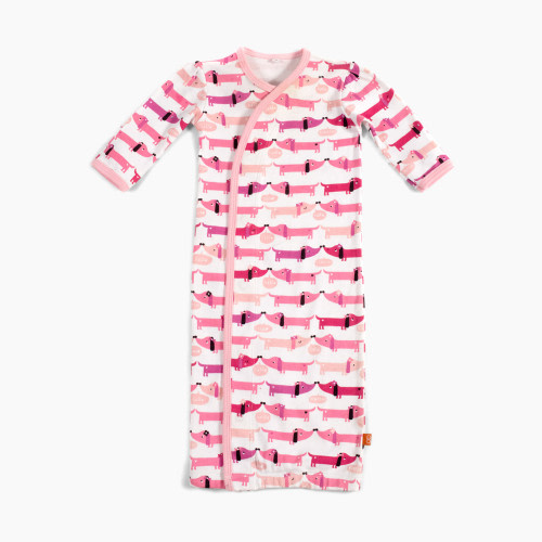 Magnetic Me Magnetic Gown - Pink Dogs, Newborn-3 Months