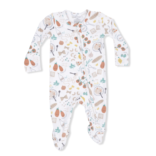 Lively Kids - Angel Dear Pasta Lovers - 2 Way Zipper Footie