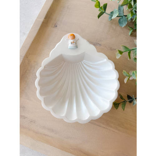 Guardian Angel Baptism Shell – Boy