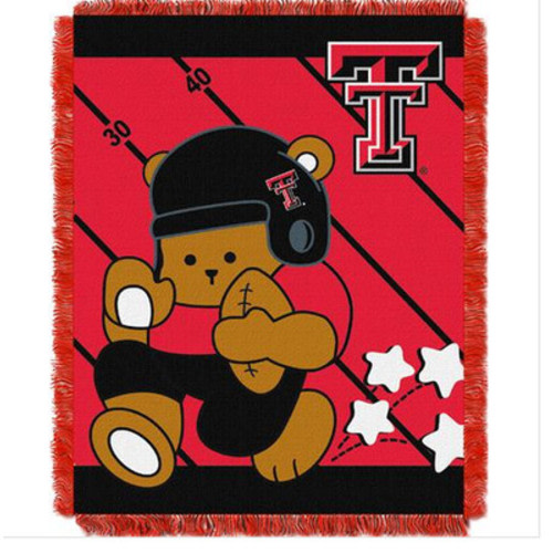 Northwest Texas Tech Red Raiders Fullback Baby Woven Jacquard Throw