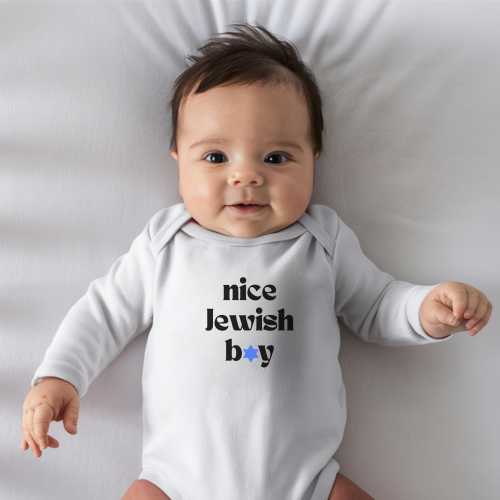 Nice Jewish Boy Infant Long Sleeve Bodysuit