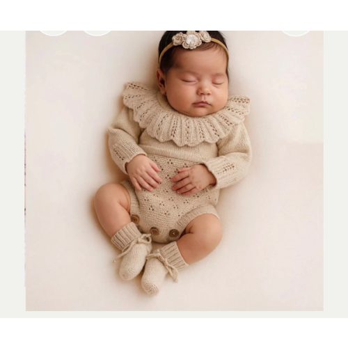 Oatmeal Zori Romper Set – Olive and Cradle