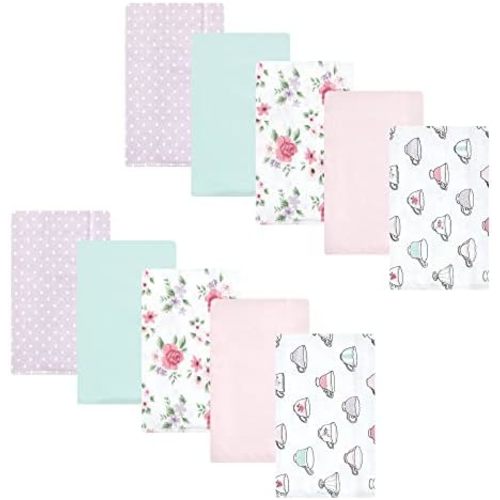 Hudson Baby Unisex Baby Cotton Flannel Burp Cloths