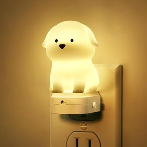 DORESshop Night Light for Kids,Cute Puppy Night Lights Plug into Wall