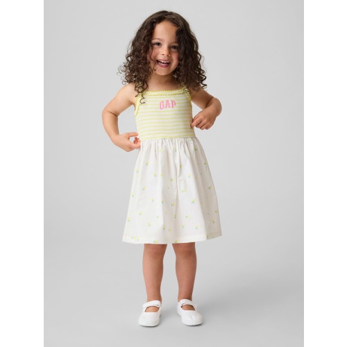 Baby & Toddler Mixed Media Apron Dress