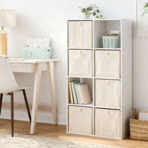 11" 8 Cube Book Shelf White - Brightroom™