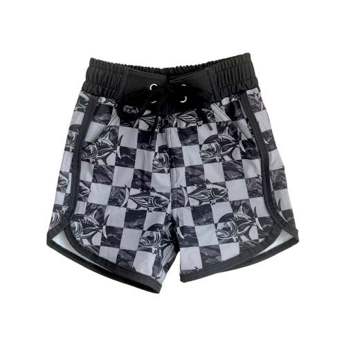 Black Camo Check Fish Boardies – Lokomoko Co. Hawaii