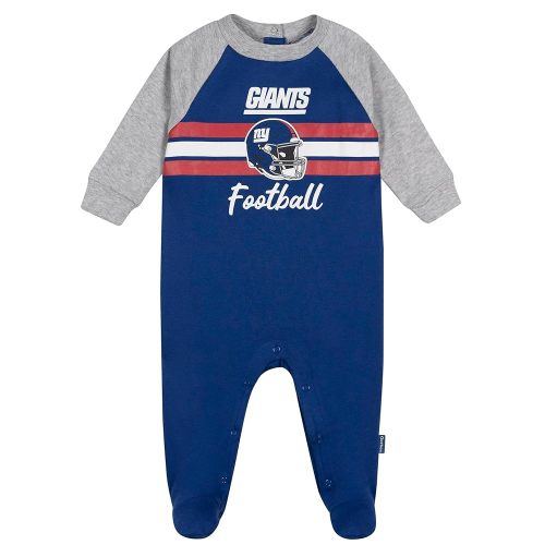 0-3m Gerber New York Giants unisex-baby Nfl Team Footed Coverall