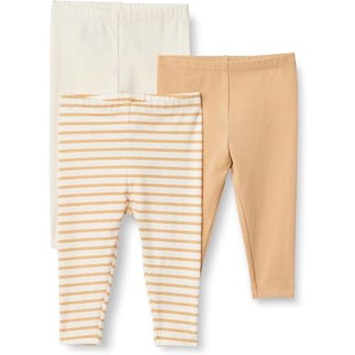 Amazon Essentials x Sofia Grainge Unisex Toddlers and Babies' Cotton Breathable Ankle Length Legging, Pack of 3