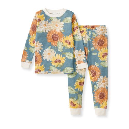 Sunflowers Organic Two-Piece Pajamas – Burt's Bees Baby