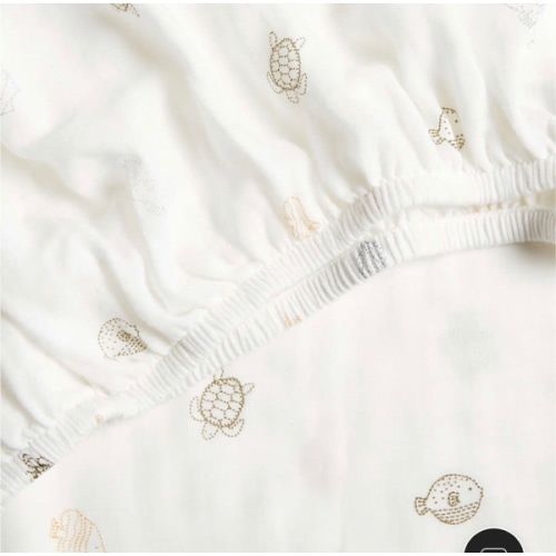 Supersoft Sea Dreams 100% Organic Cotton Baby Crib Fitted Sheet