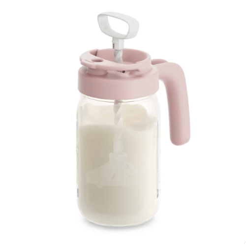 Glass Formula And Breast milk Mixing Pitcher with Mixing Handle