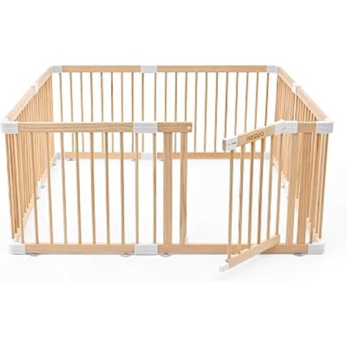 HARPPA Grovi Wooden Playpen, Play Yard, Playpen for Babies and Toddlers