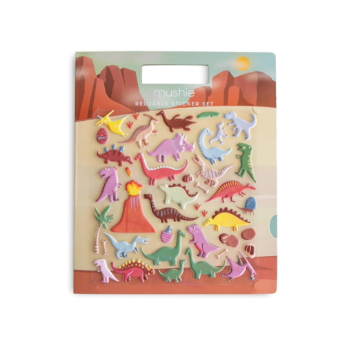 mushie Reusable Sticker Book Set (Dino