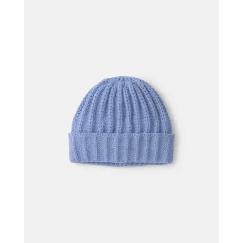 Baby Girl Ribbed Beanie - Periwinkle Blue | Carter's