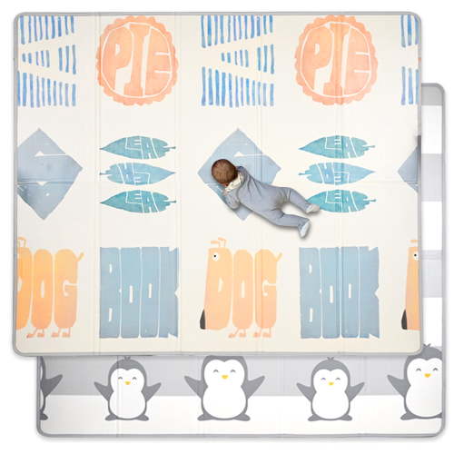 Foldable and Reversable Baby Playmat, Large 77" x 68" Double Sided Kids Floor Mat Crawling Mat Anti-Scratch Infant Play Mat, 0.3inch Thickness - Walmart.ca