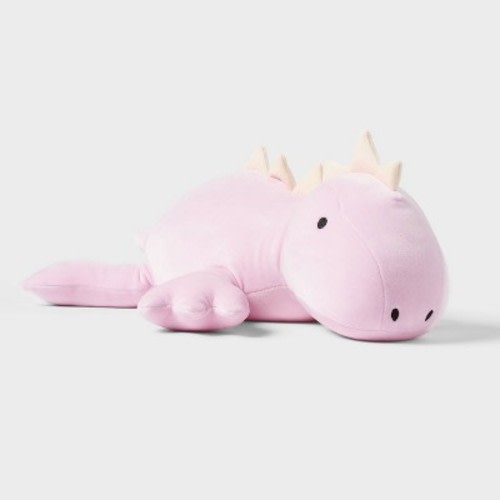 Dinosaur Weighted Plush Kids' Throw Pillow Purple - Pillowfort™