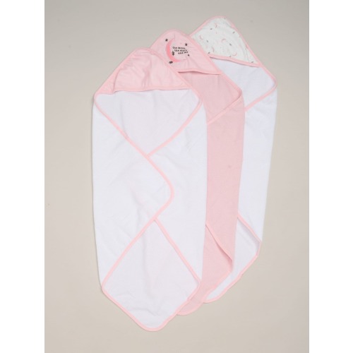 Rock-A-Bye Baby Boutique Pink Hooded Towels 3 Pack