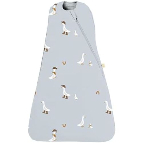 GUNAMUNA Swaddle Wrap for Newborns – Arms In or Out, Easy Diaper Changes with WONDERZiP, Soft Sleep Sack, 2.5 TOG