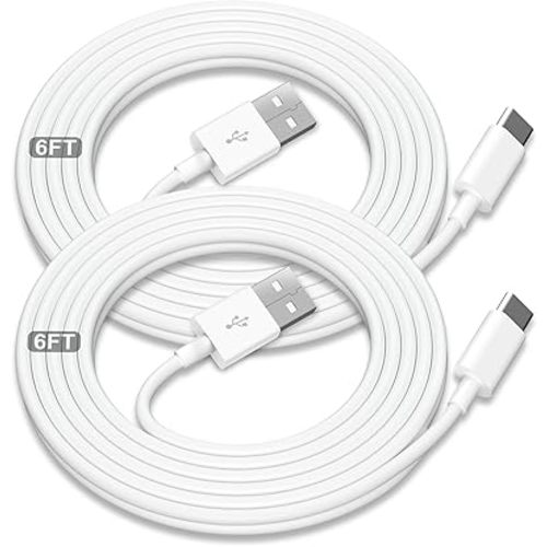 Car Carplay Cable for iPhone 16/15,for Apple 6ft 2Pack Long USB A to USB C Charging Cord,for iPhone 16/15/Plus/Pro Max for iPad Pro/Mini 6th Gen/Air 4th/5th USBC Charger 6foot