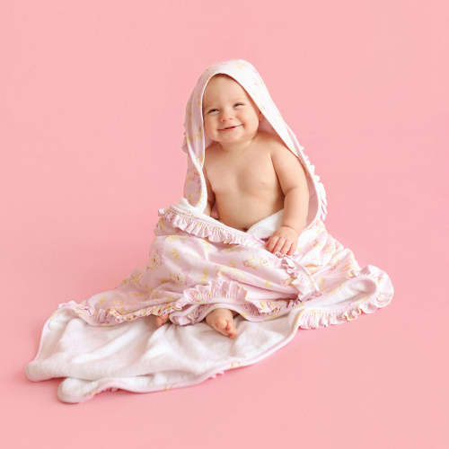Edwina Ruffled Hooded Towel