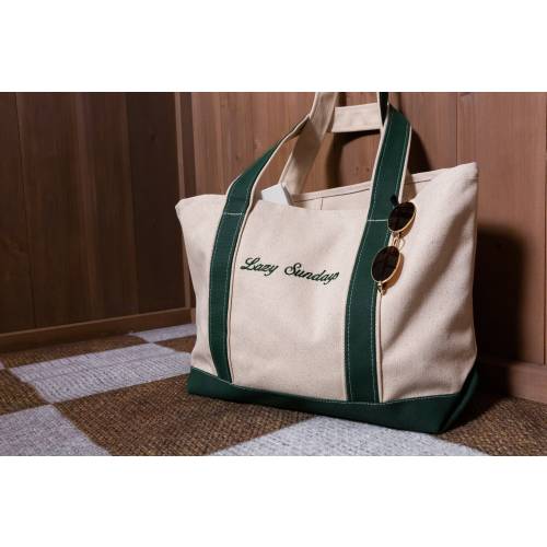 Custom Boat Tote Bag - Canvas Tote Bag - Custom Text Tote - Gift for Her - Bachelorette Gift - School Bag - Embroidery -Personalized Gift