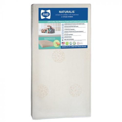 Natural Cotton Organic Crib Mattress | Toddler Mattress | Sealy