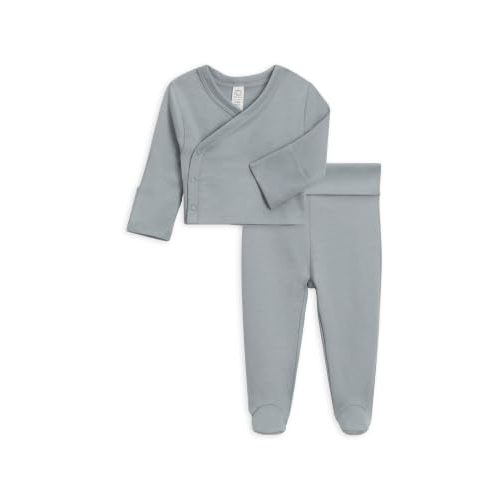 Colored Organics Newborn Organic Cotton Side Snap Top & Pant Set