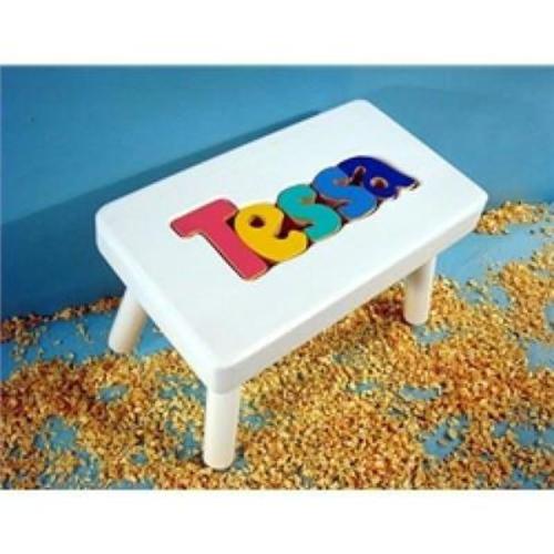Personalized Puzzle Name Step Stool